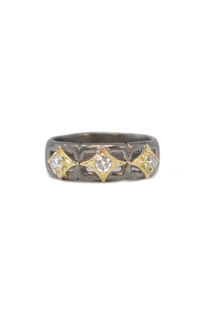Armenta Crivielle Diamond Band Ring, Main, color, Silver/ Gold