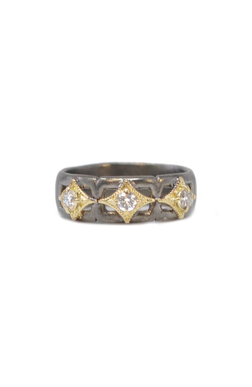 Armenta Crivielle Diamond Band Ring In Silver/gold