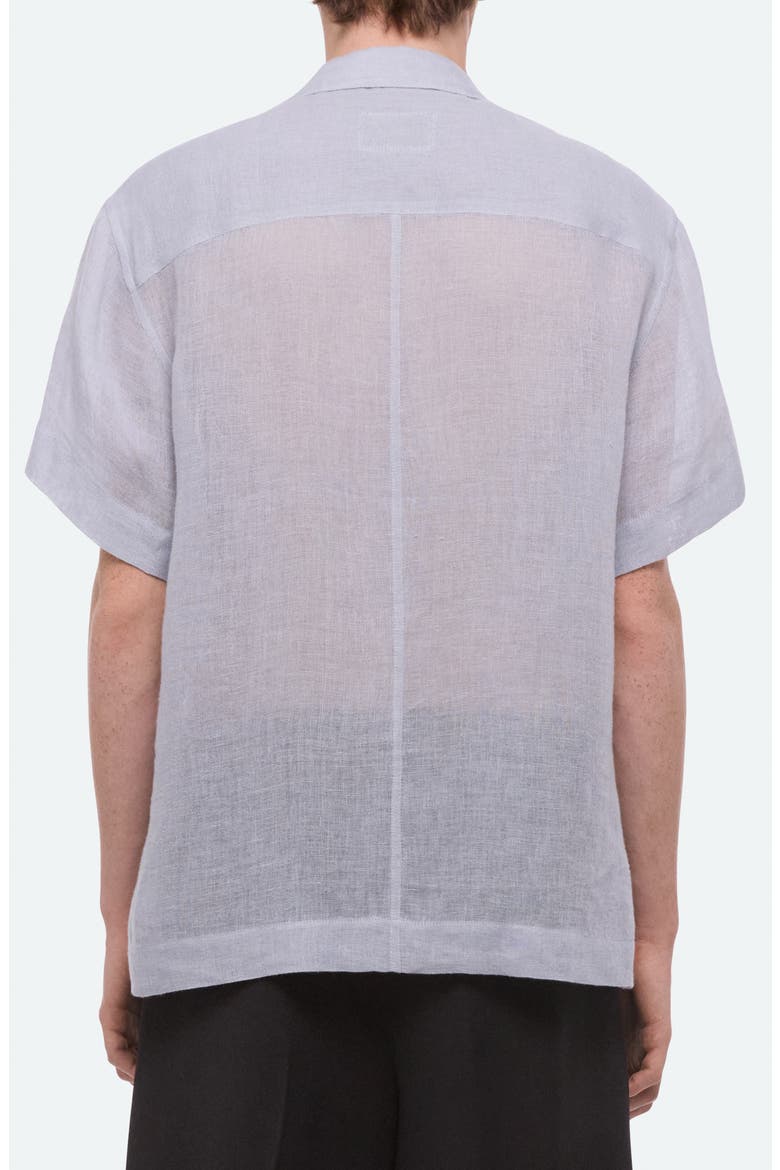 Relaxed Linen Camp Shirt, Alternate, color, PACIFIC