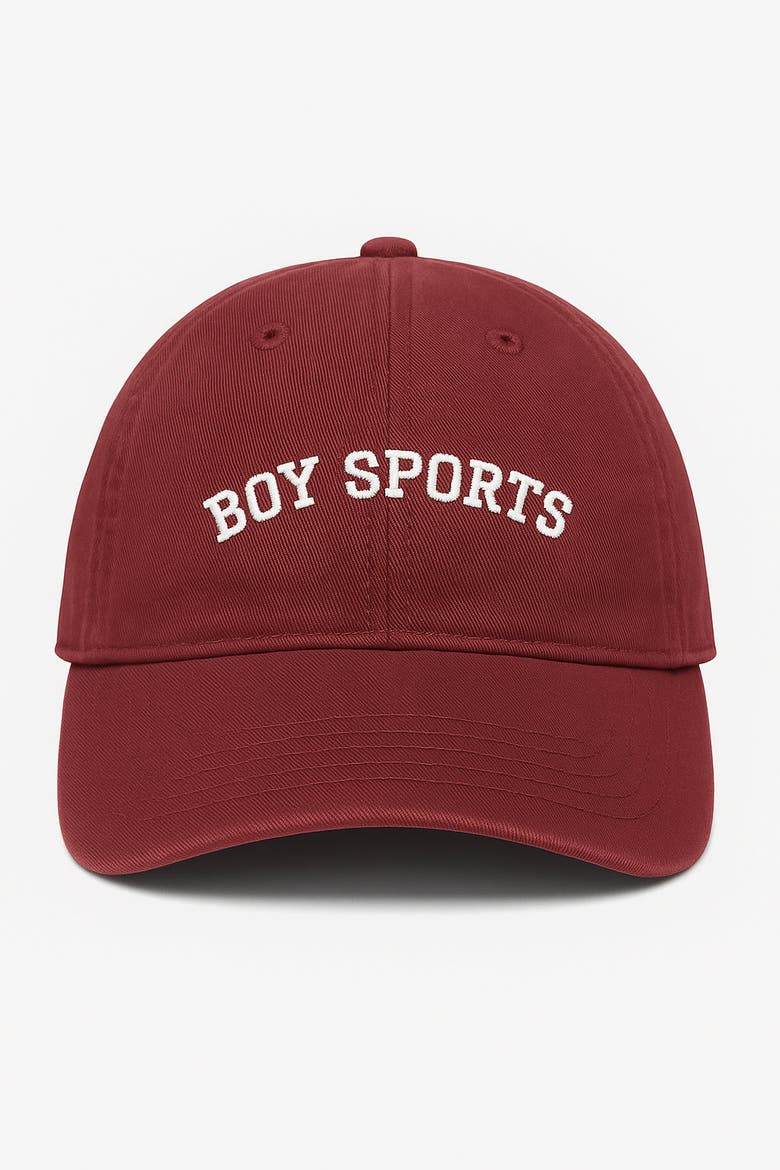 le PÈRE Boy Sports Maroon Hat, Main, color, Red