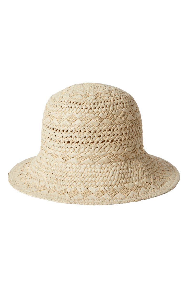 Billabong On the Sand Straw Bucket Hat, Main, color,