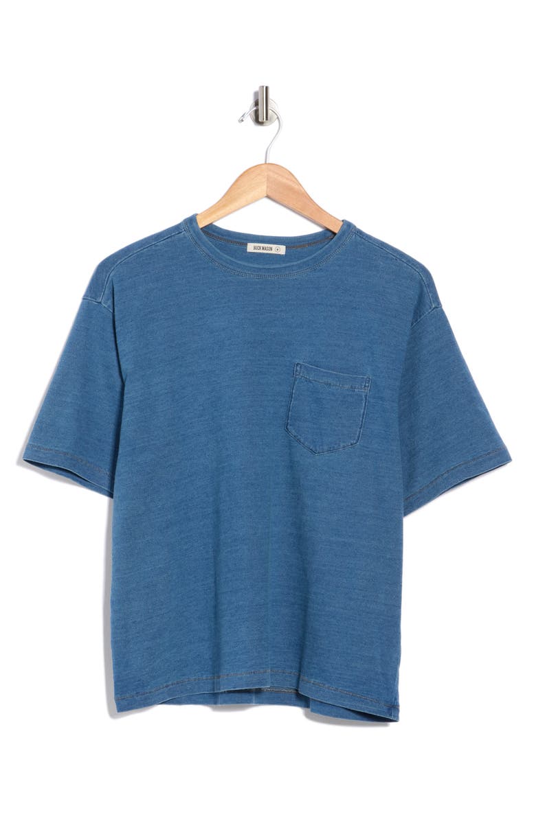 BUCK MASON Yuma '90s Boxy T-Shirt, Main, color, Blue