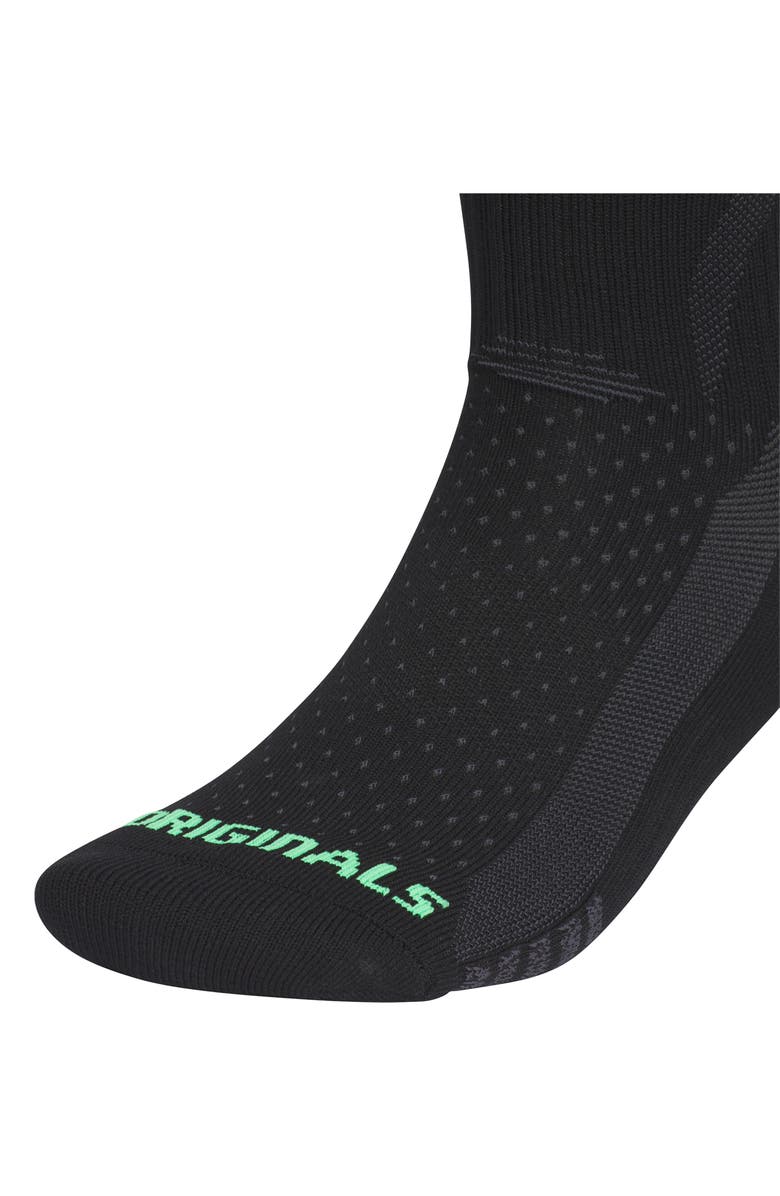 adidas Assorted 3-Pack Originals Tech Socks, Alternate, color, Black/ Screaming Green/ Blue