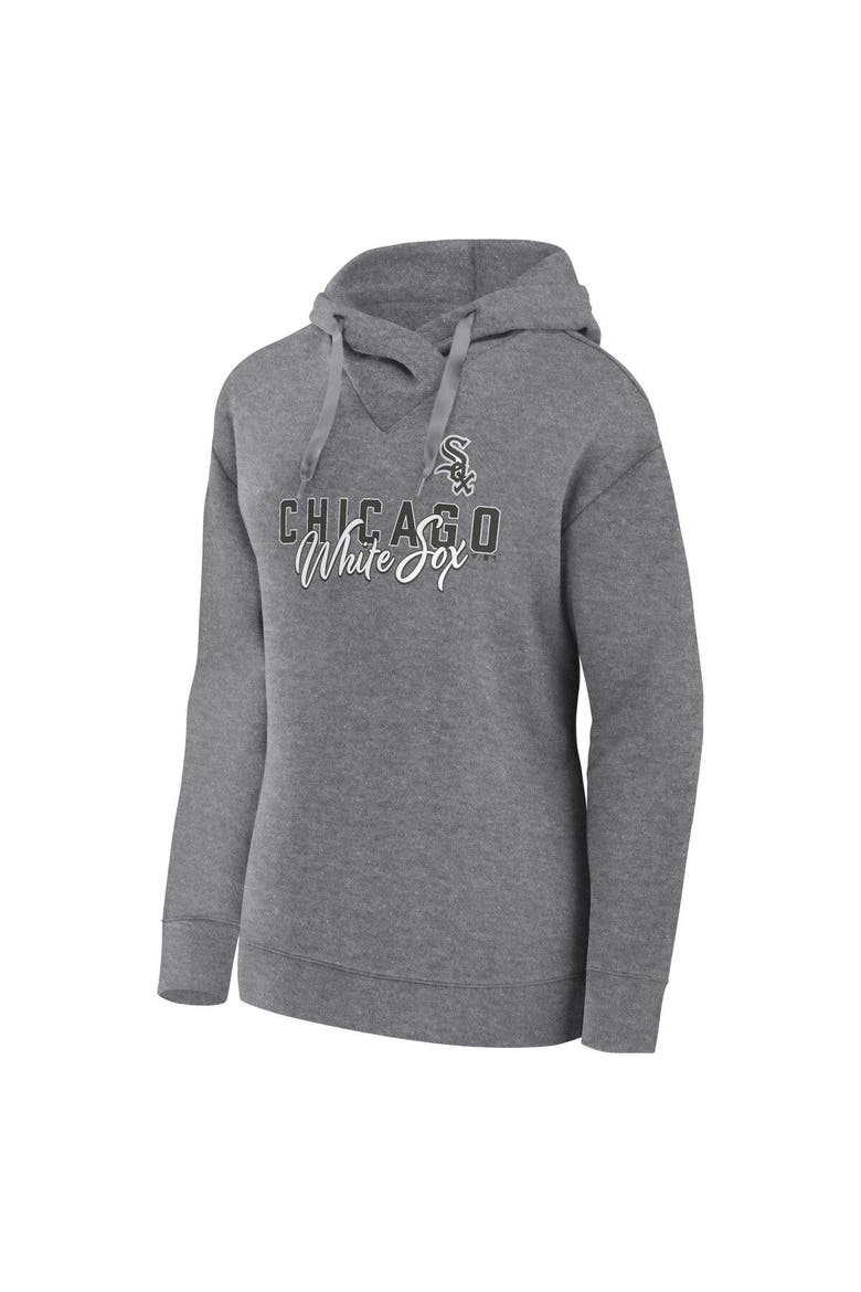 Women's Profile Heather Gray Chicago White Sox Plus Size Pullover Hoodie, Alternate, color, Heather Gray