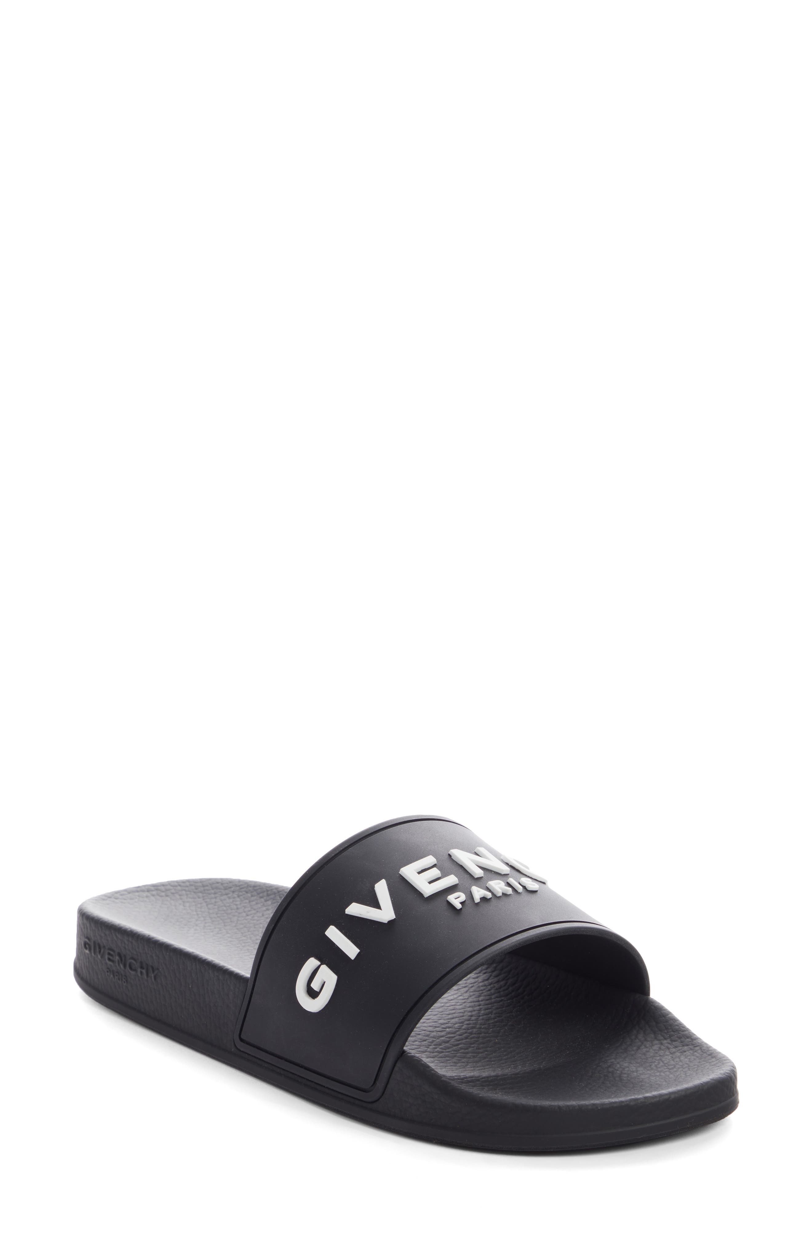 Givenchy Logo Slide Sandal, Main, color, 