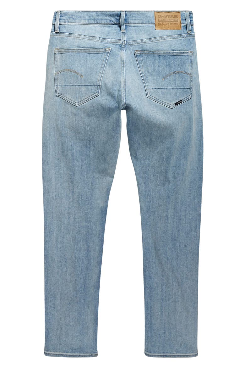 3301 Slim Fit Jeans, Alternate, color, SUN FADED MIRAGE BLUE