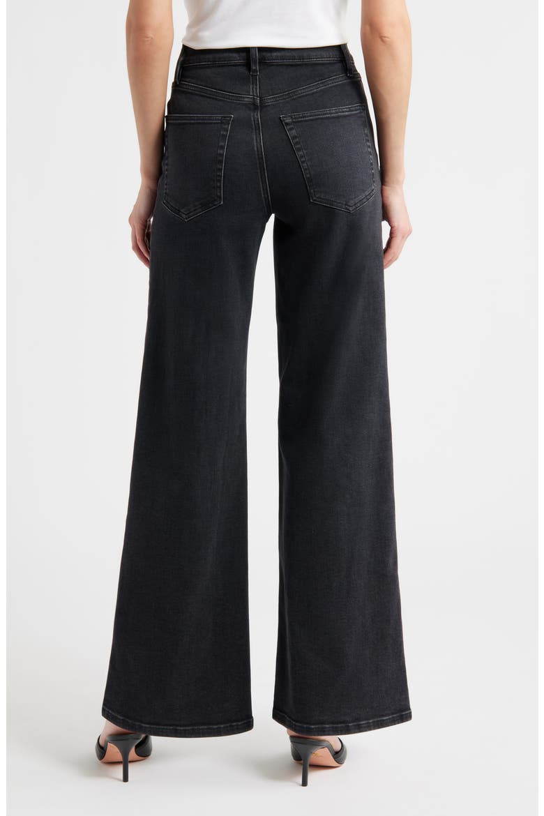 Le Slim Palazzo High Waist Wide Leg Jeans, Alternate, color, DESTROYER