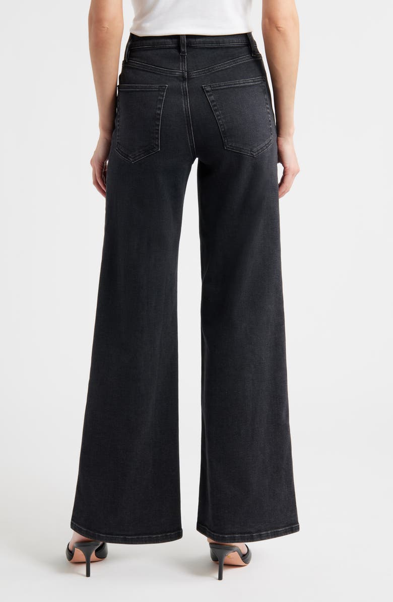 FRAME Le Slim Palazzo High Waist Wide Leg Jeans, Alternate, color, Destroyer