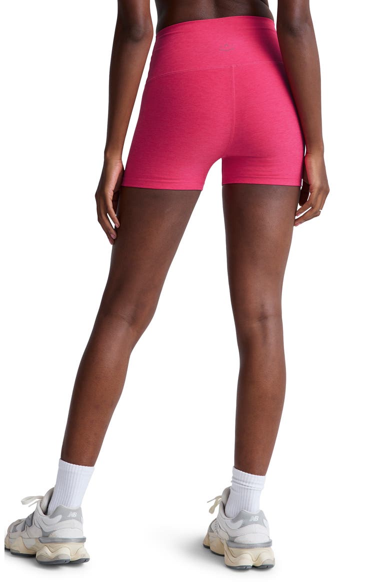 Keep Pace Space Dye Bike Shorts, Alternate, color, VIVID PINK HEATHER