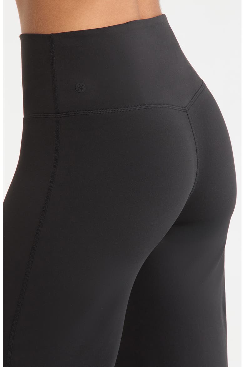 Zen High Waist Straight Leg Pants, Alternate, color, BLACK