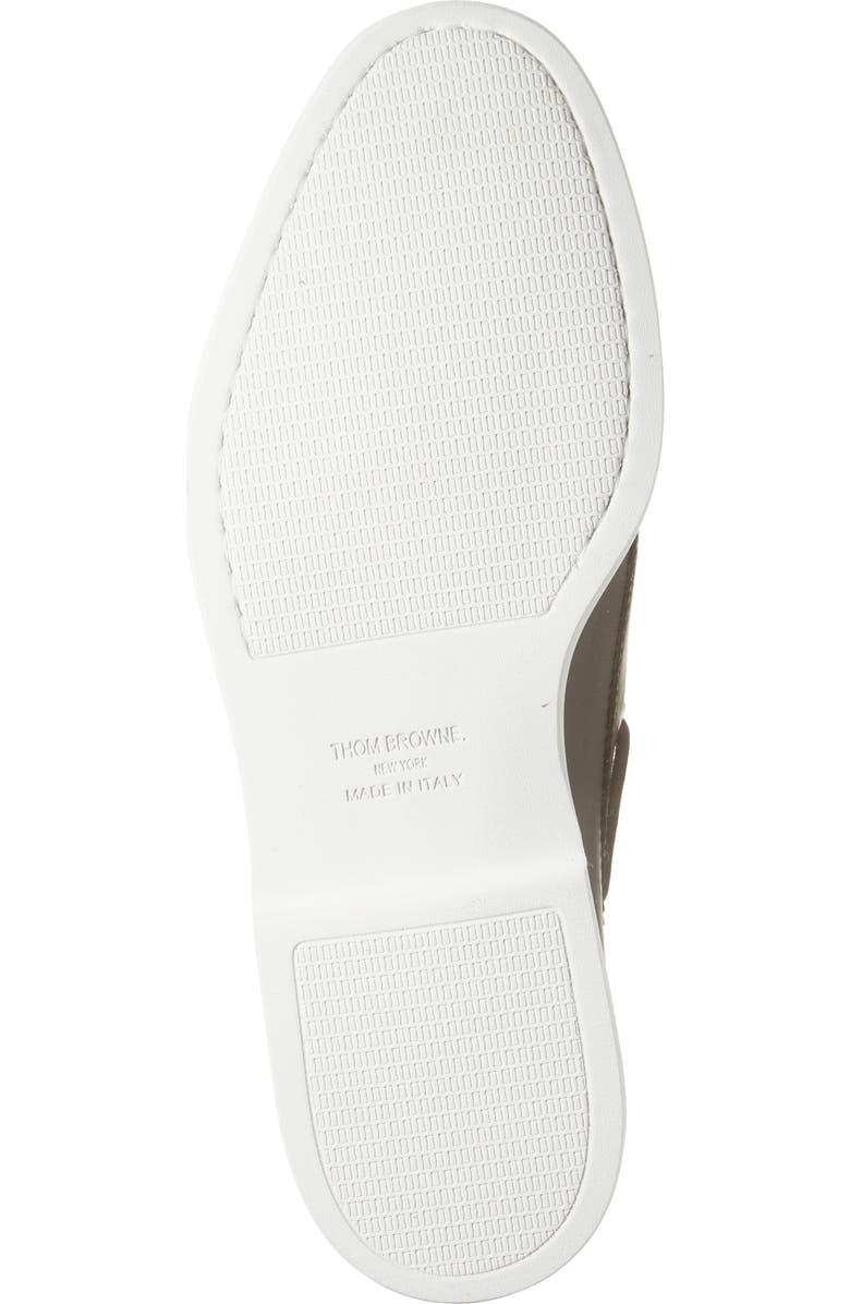 Thom Browne Brogued Boat Shoe, Alternate, color, Brown