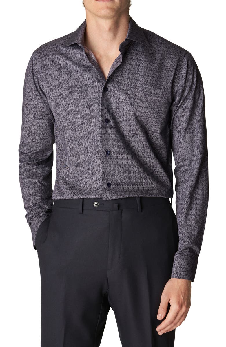 Eton Slim Fit Floral Dress Shirt, Main, color,