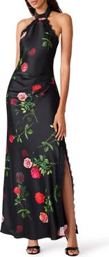 Steve Madden Lillene Floral Halter Dress