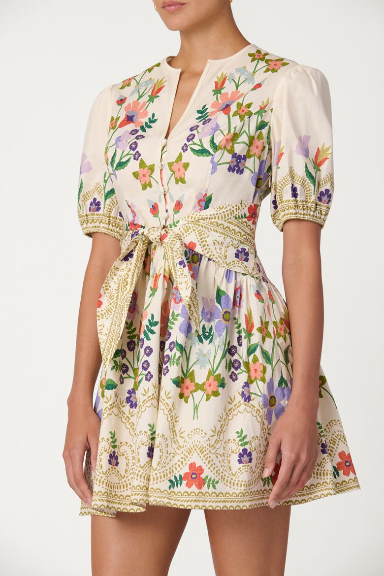 Hither Floral Tinsley Dress, Alternate, color, Lilac/Tangerine/Sand