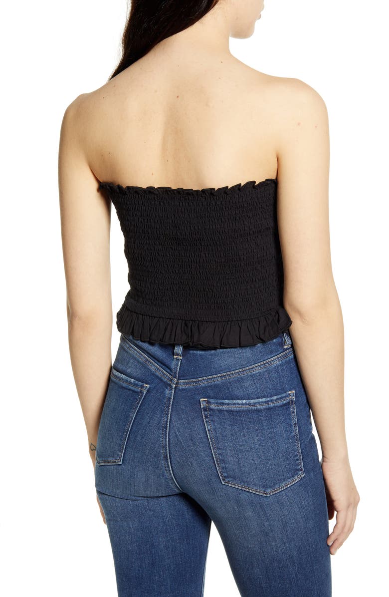 Only Sunny Smocked Bandeau Top, Alternate, color, 