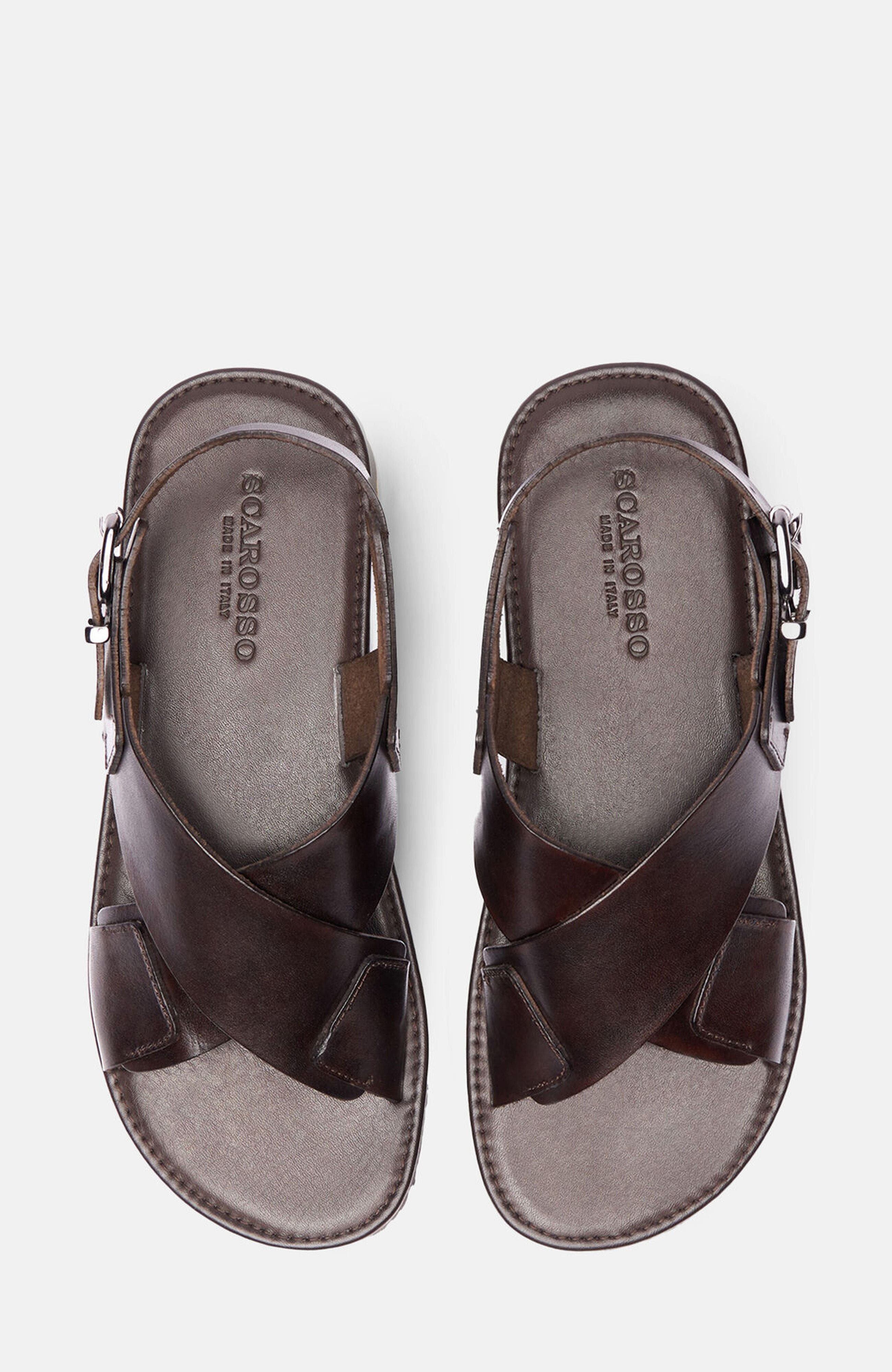 SCAROSSO Massimo Sandals, Alternate, color, Brown - Calf