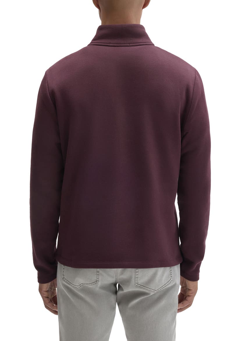 Quinson Quarter Zip Sweater, Alternate, color, DEEP BORDEAUX