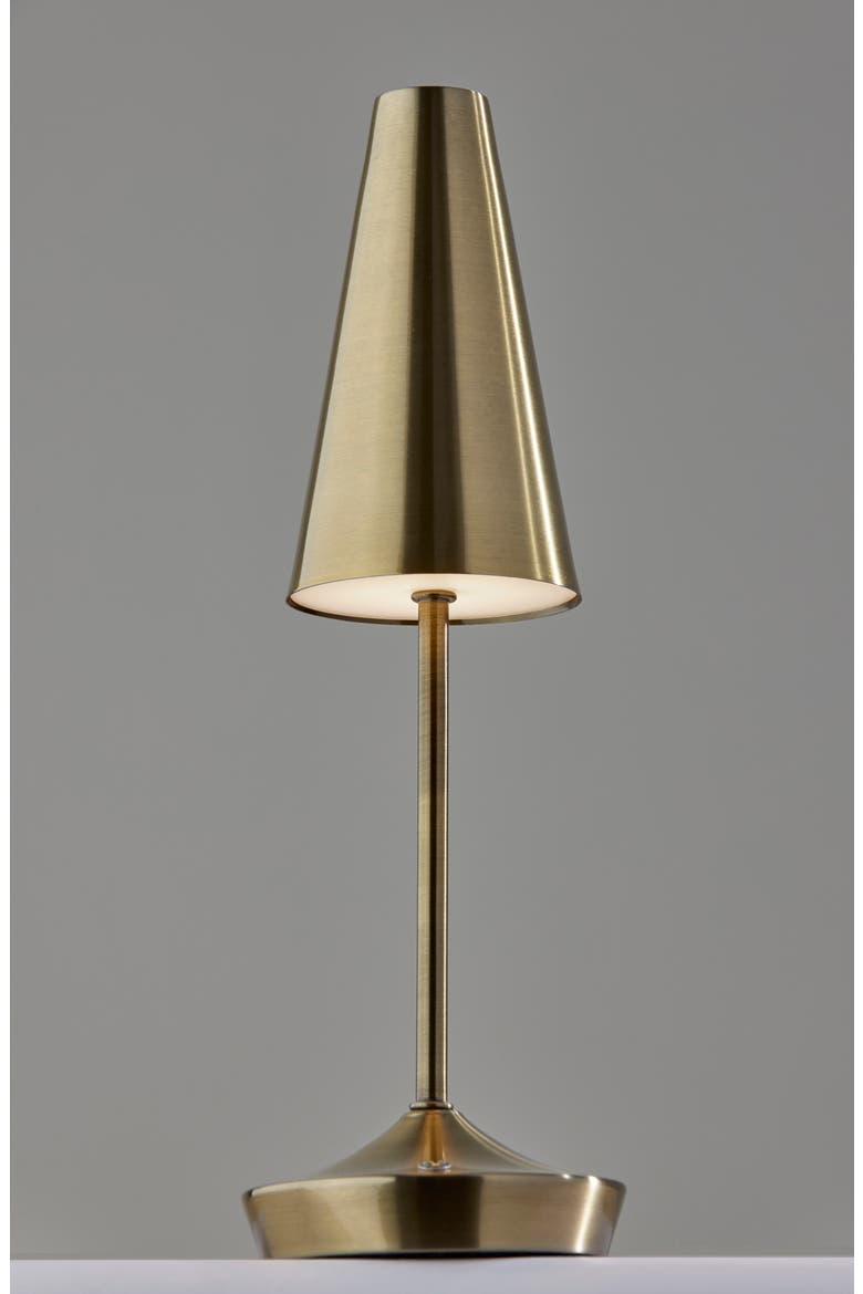 Flynn Cordless LED Table Lamp, Alternate, color, ANTIQUE BRASS