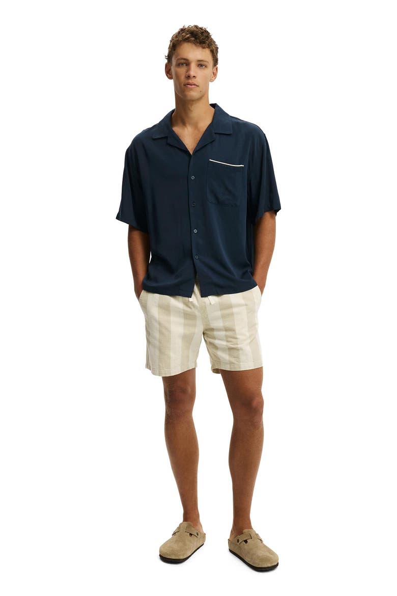 Men's Easy Short, Alternate, color, Stone Bold Stripe