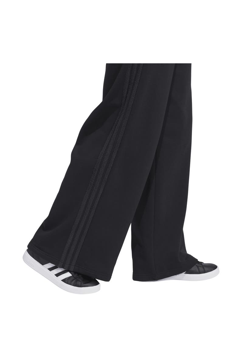 adidas Coze 3-Stripes Wide Leg Sweatpants, Alternate, color, 