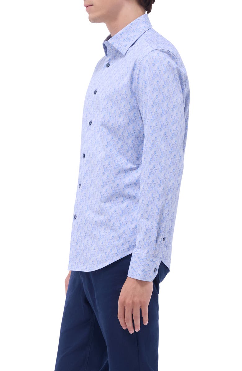Bugatchi Jimmy OoohCotton<sup>®</sup> Button-Up Shirt, Alternate, color, Air Blue