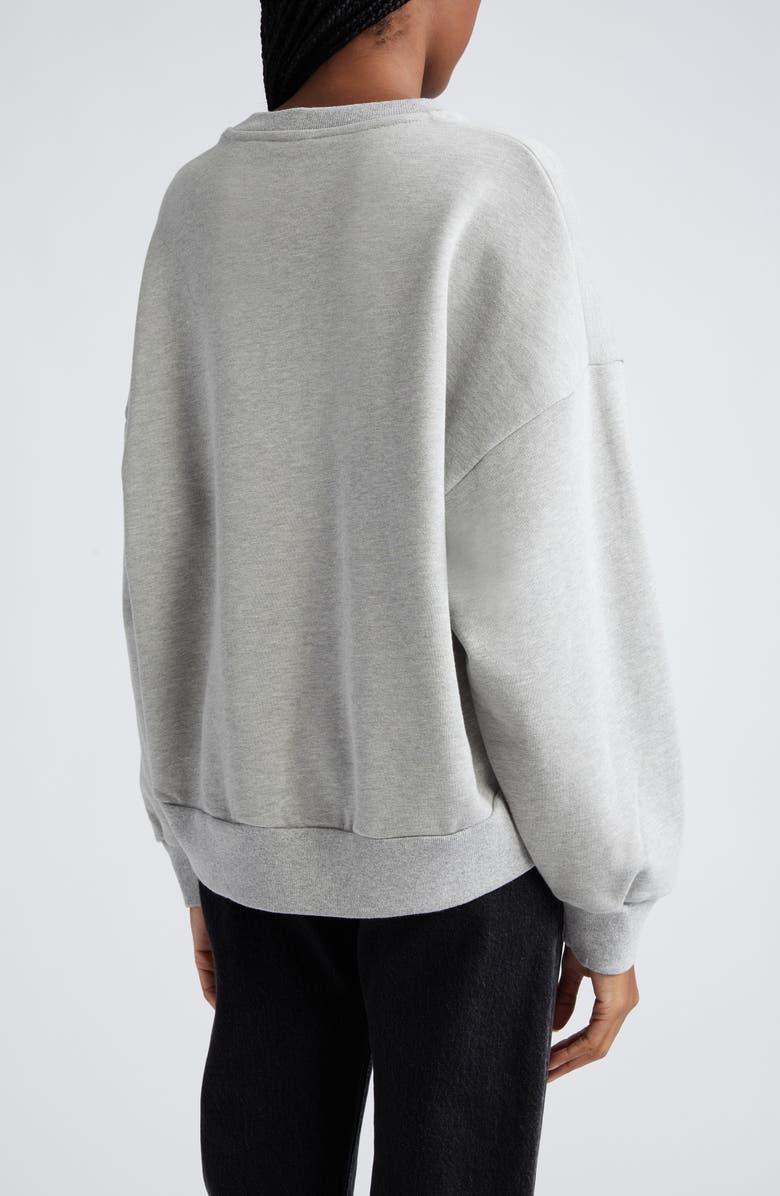 Cinq à Sept Brandy Rhinestone Detail Cotton Blend Sweatshirt, Alternate, color,