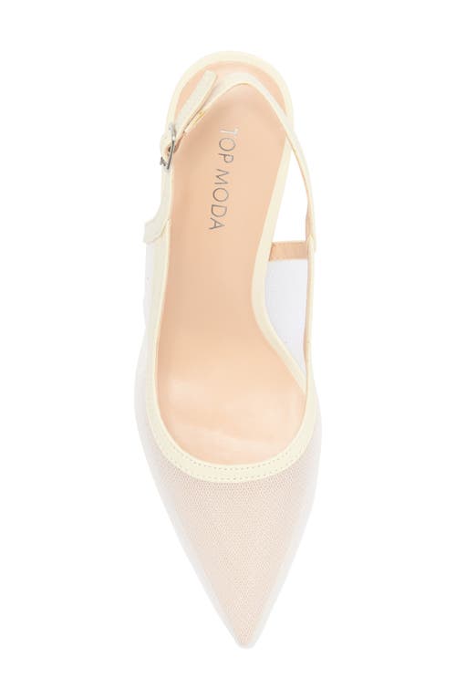Top Guy Shoes Calista Stiletto Slingback Pump