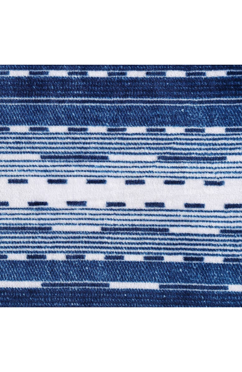 Wrangler Logan Stripe Plush Fleece Throw - 50" x 60", Alternate, color, Blue
