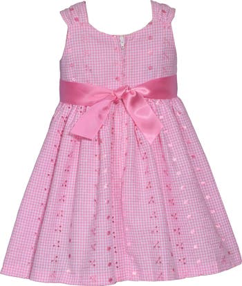 Kids' Eyelet Bow Shoulder Dress