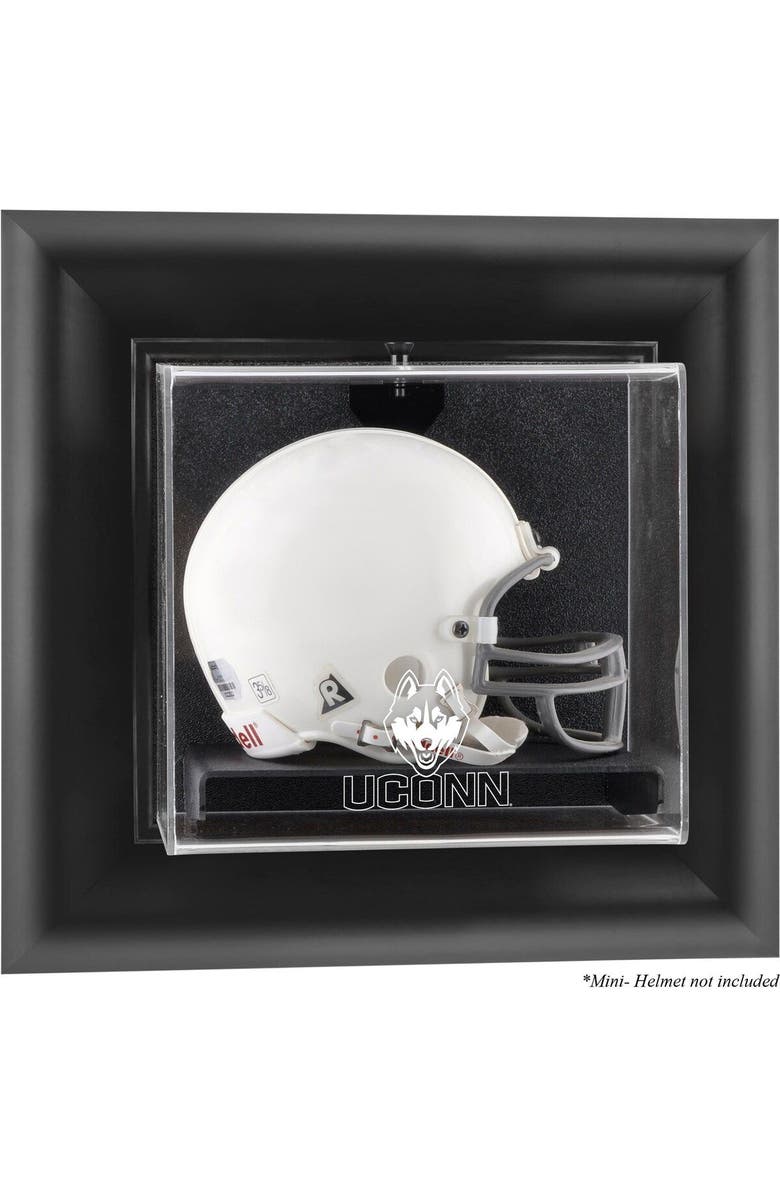 FANATICS AUTHENTIC UConn Huskies Black Framed Wall-Mountable Football Display Case, Main, color, 