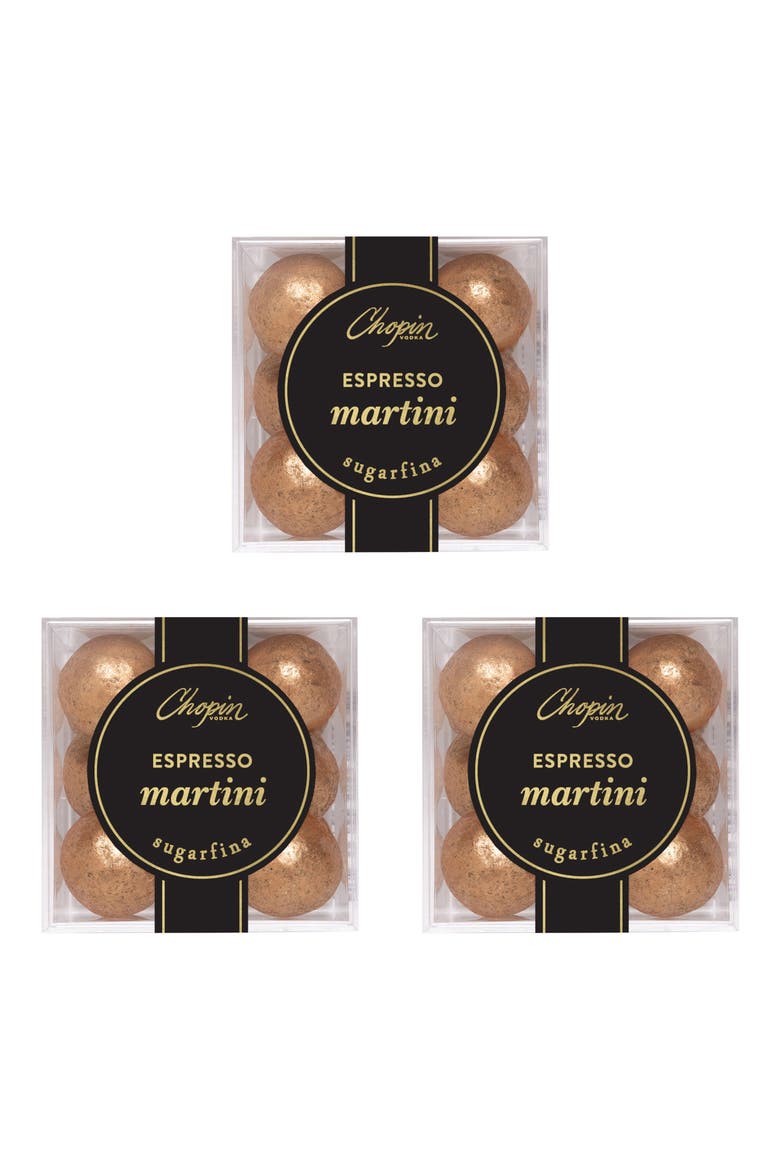 Espresso Martini Truffles Set of 3 Candy Cubes, Main, color, NO COLOR