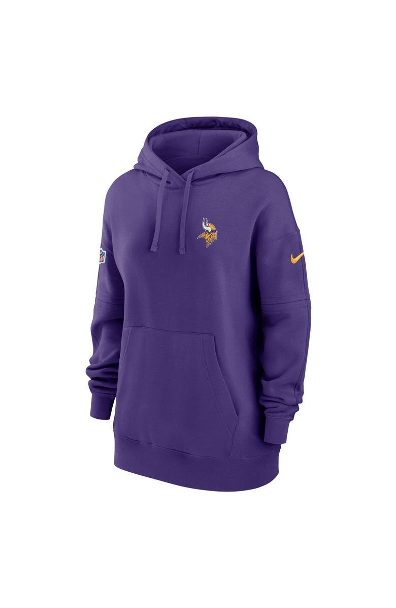Nike Women's Nike Purple Minnesota Vikings 2023 Sideline Club Fleece Pullover Hoodie, Alternate, color,