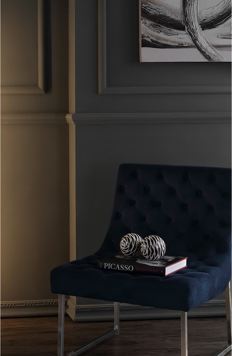 JONATHAN Y Iris 59.5" LED Integrated Floor Lamp, Alternate, color, Black