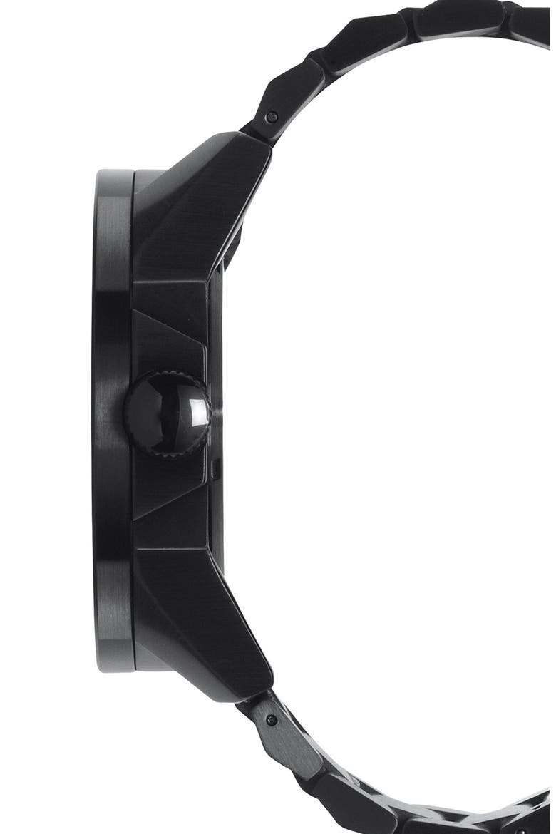 The Corporal Bracelet Watch, 48mm, Alternate, color, BLACK/ GOLD/ BLACK