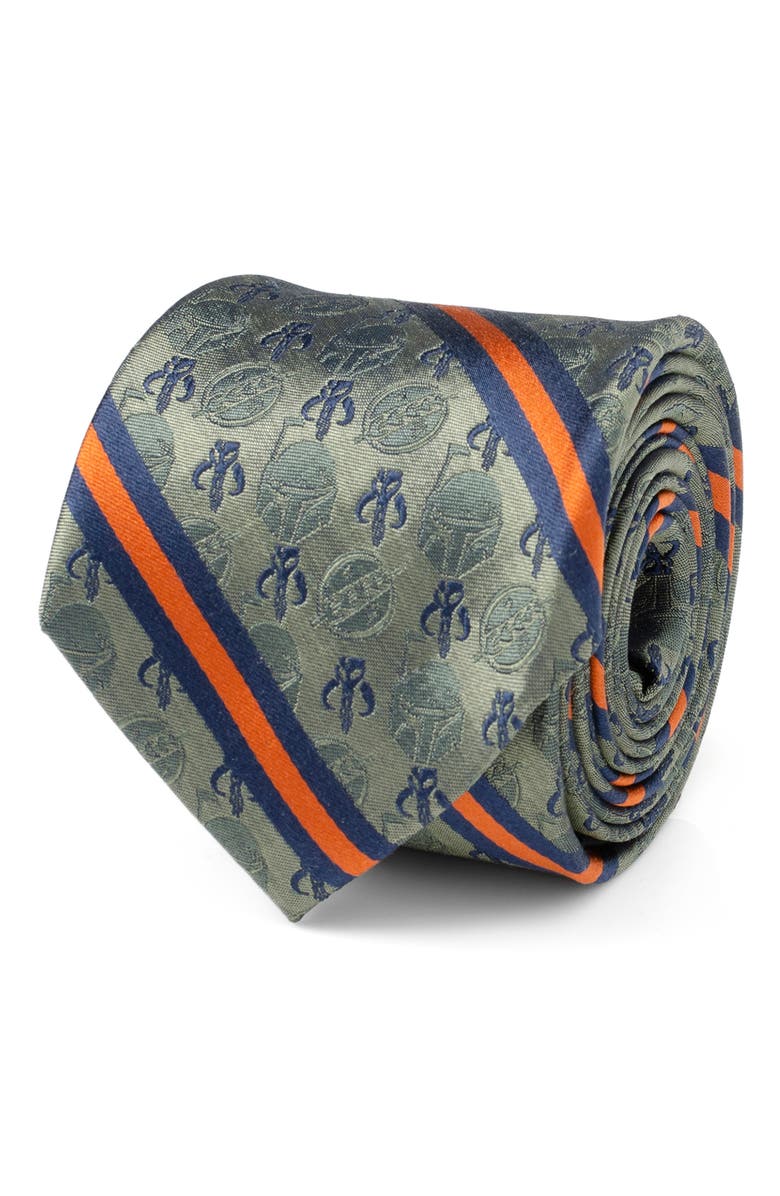 Cufflinks, Inc. Boba Fett Silk Blend Tie, Alternate, color, Green