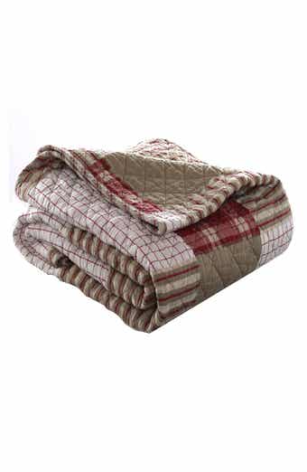 Camano Island Plaid Quilted Throw Blanket