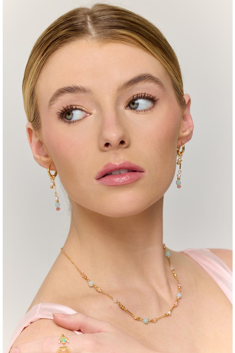 Soft Dawn Hoop Earrings, Alternate, color, GOLD