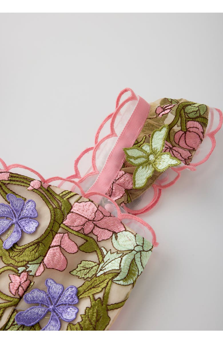 Marlo Kids Bonnie Sleeve Embroidered Top, Alternate, color, Floral