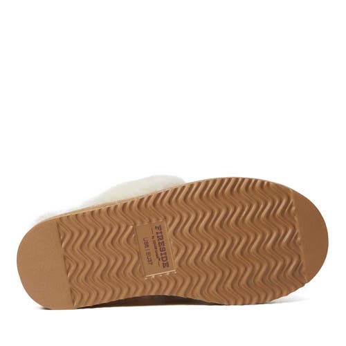 Dearfoams Fireside By Women's Sydney Genuine Shearling Scuff In Leopard