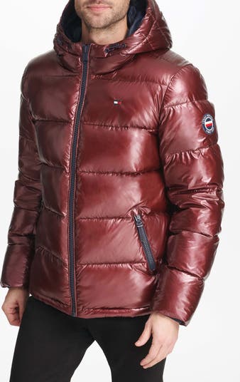 Quilted Puffer Hooded Mid Length Jacket