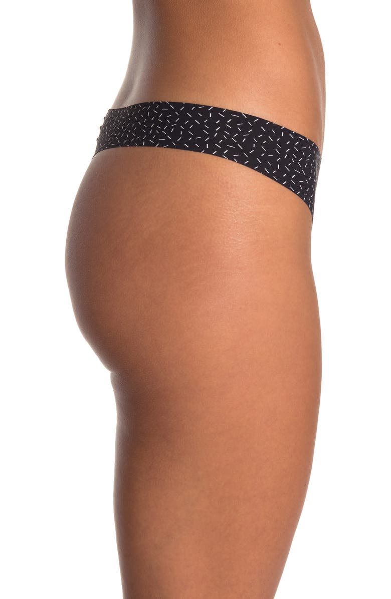 DKNY Litewear Cut Anywhere Thong, Alternate, color, 