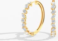 Everlee Classic Multi-Shape Lab Diamond Hoop in 14K Gold