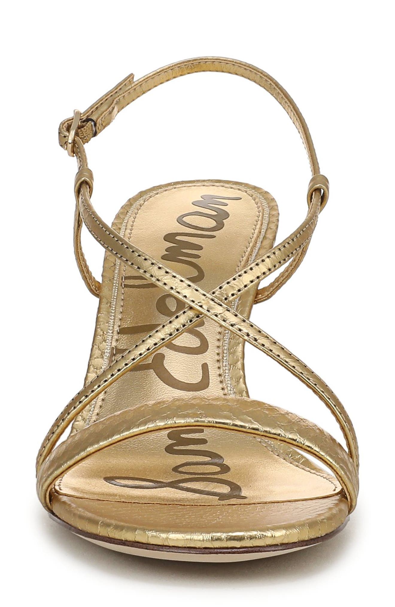 Ginny Strappy Sandal, Alternate, color, AMBER GOLD