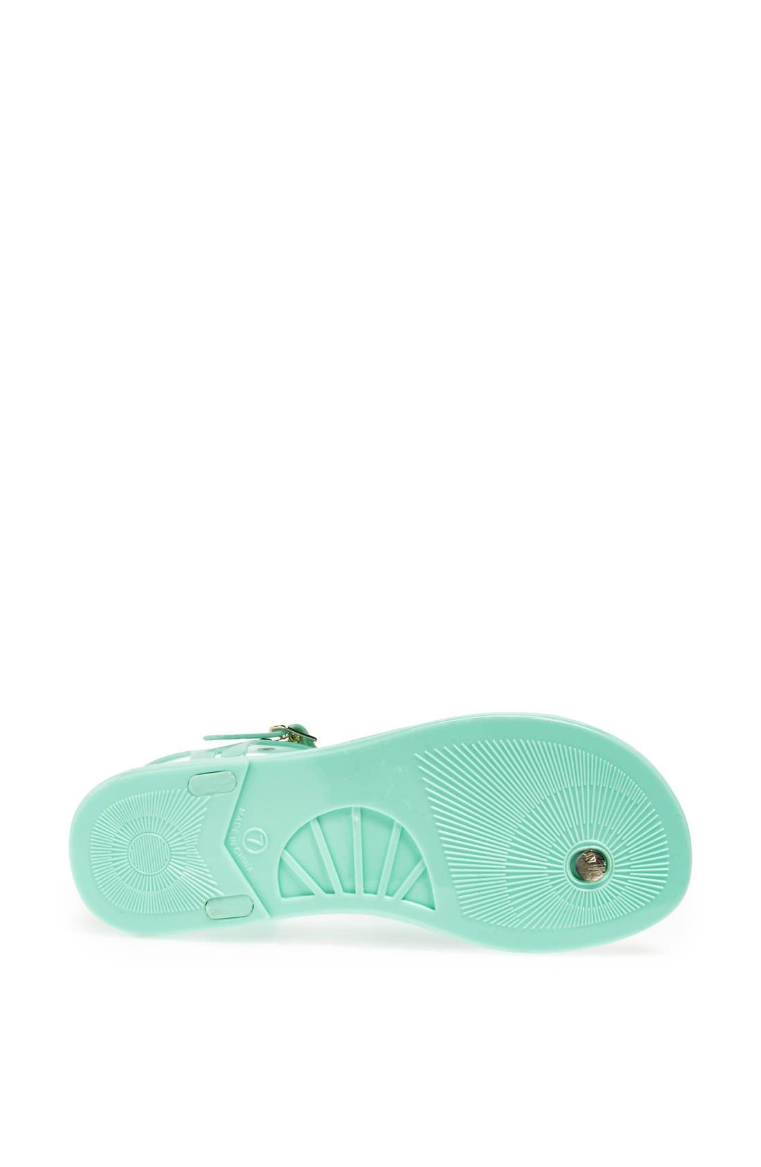 'filo' jelly sandal, Alternate, color, SEAFOAM JELLY/ GOLD