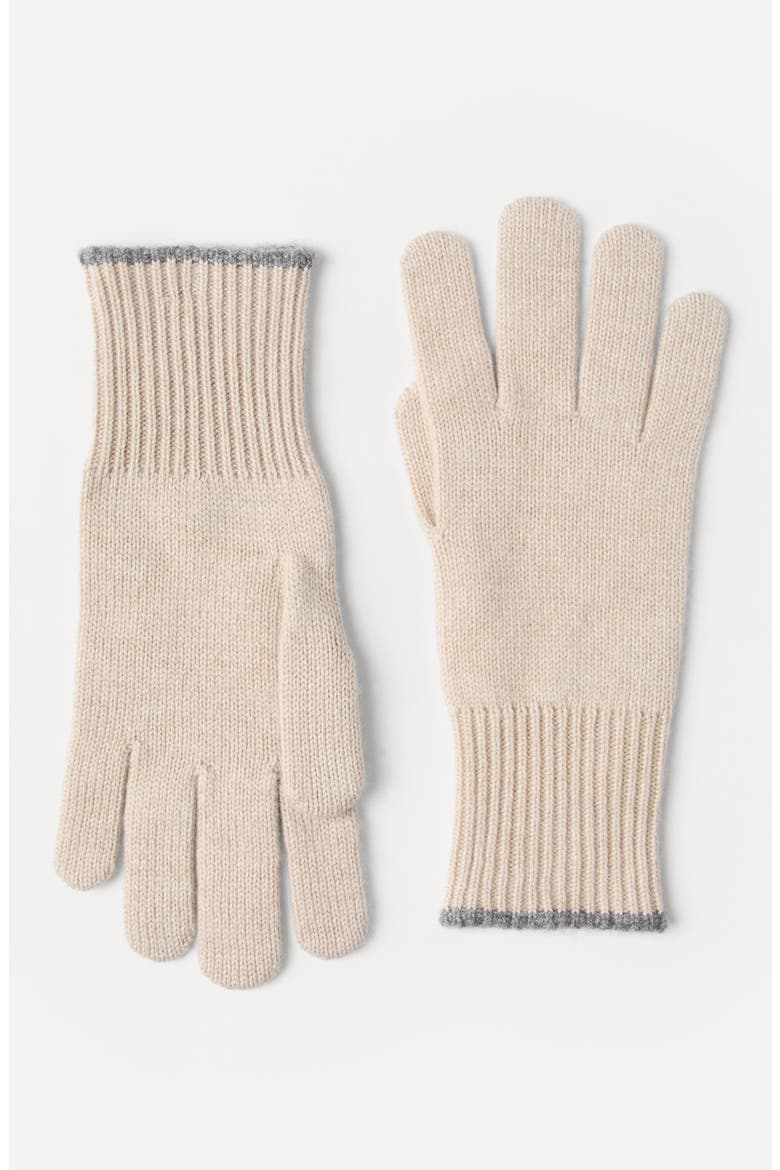 Cashmere knit gloves, Alternate, color, Sand