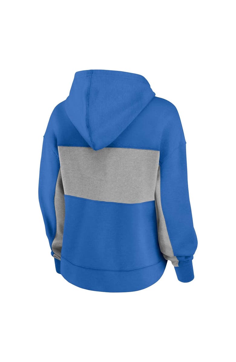 FANATICS Women's Fanatics Branded  Powder Blue Los Angeles Chargers Filled Stat Sheet Lighweight Modest Crop Hoodie, Alternate, color, 