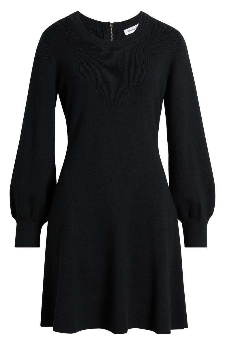 Tommy Bahama Pickford Long Sleeve Rib Dress, Alternate, color, Black