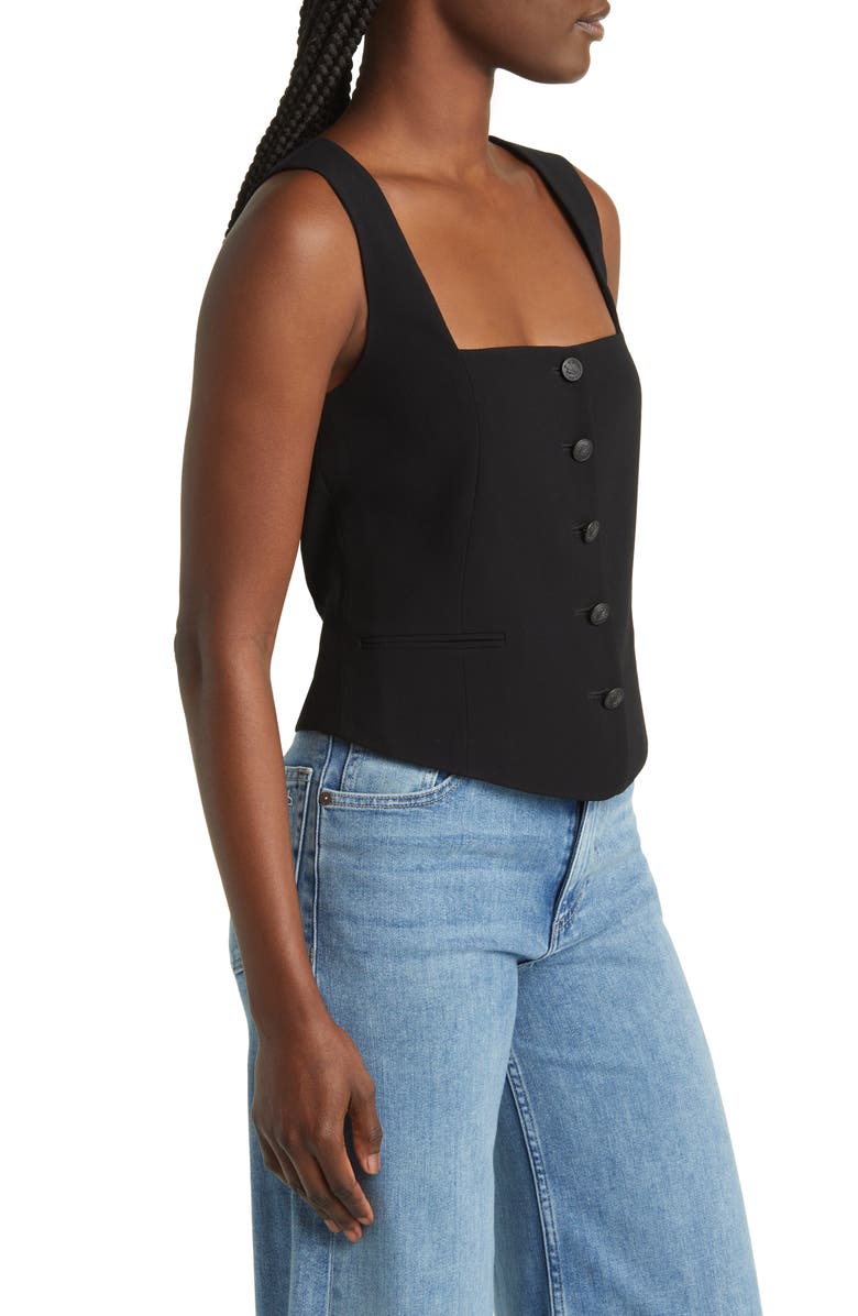 rag & bone Mariana Crepe Vest, Alternate, color,