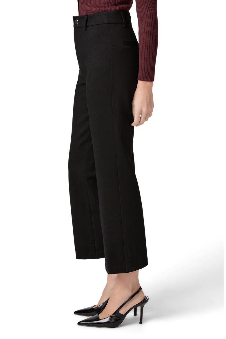 Nixie Ankle Flare Ponte Pants, Alternate, color, BLACK