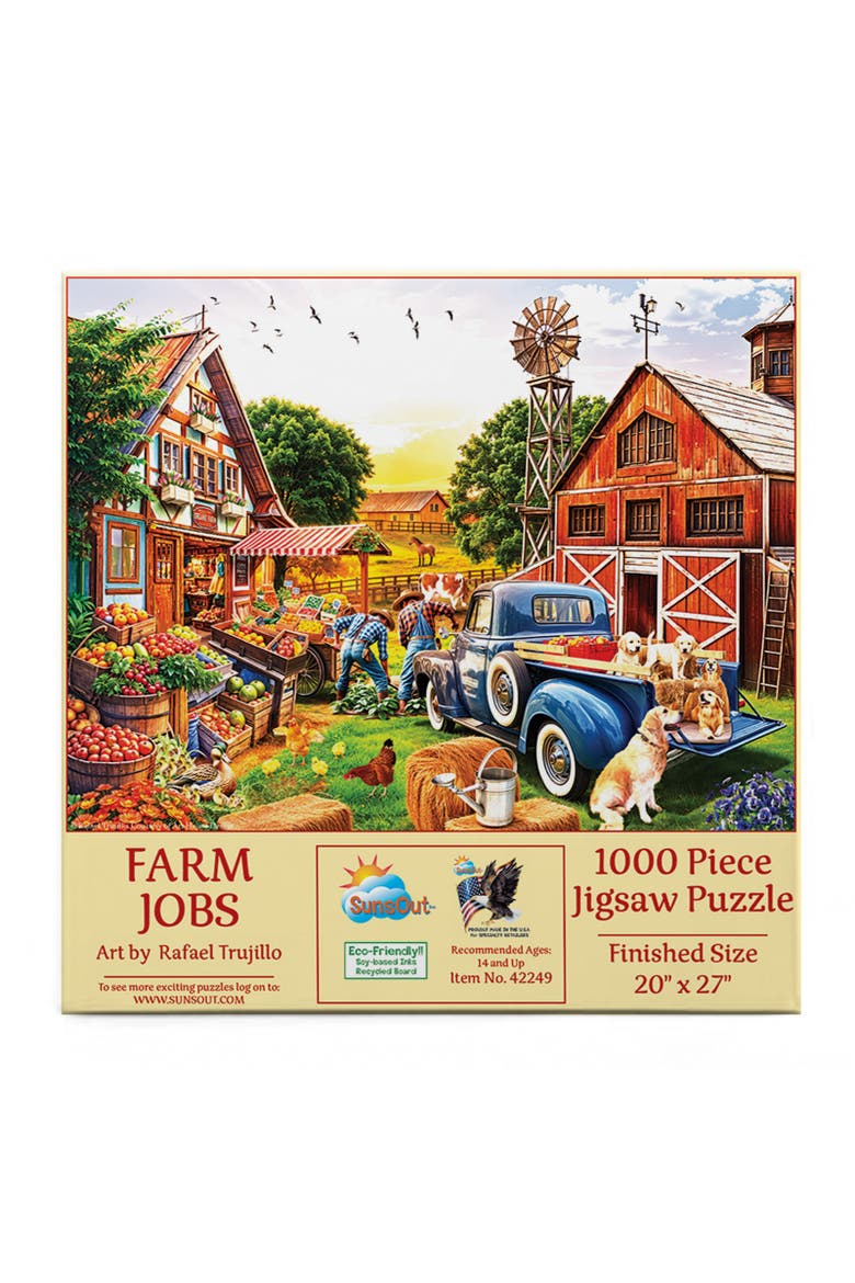 Farm Jobs 1000 piece Jigsaw Puzzle for Adults, Alternate, color, Multicolor